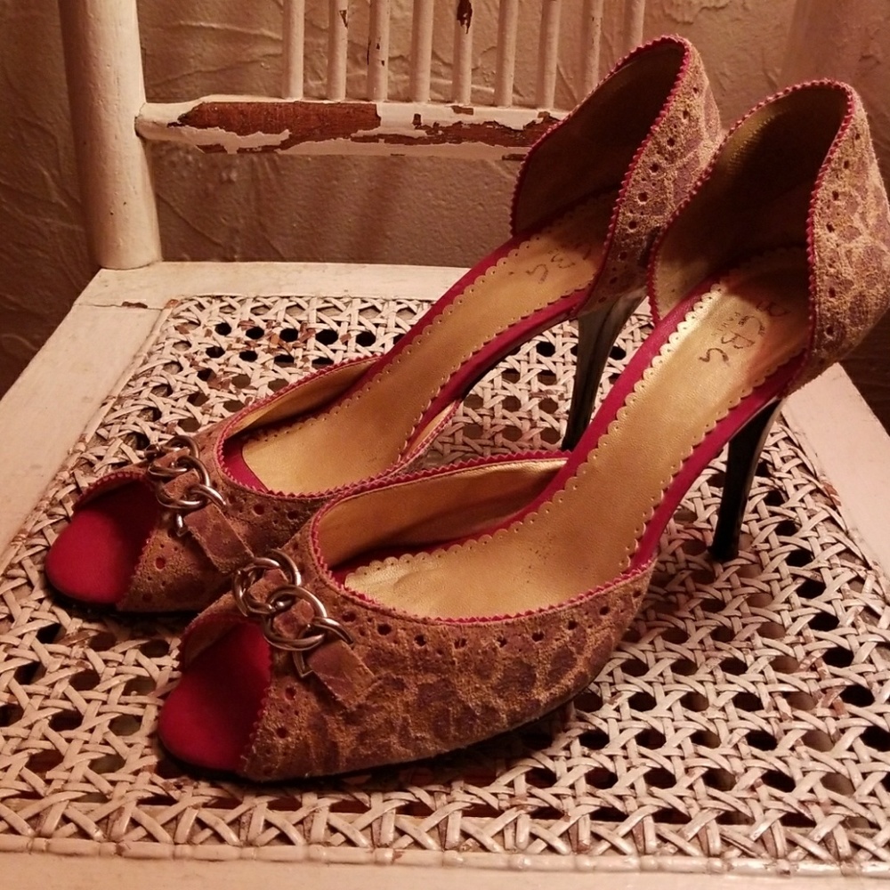 BCBG Leopard Print Heels